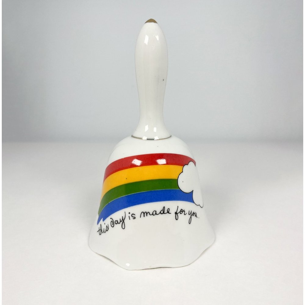 80’s vintage ceramic rainbow bell